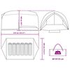 vidaXL Tunnel tent with Roof Green 410 x 285 x 198 cm Taffeta