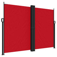 vidaXL Retractable Side Awning Red 180x1000 cm