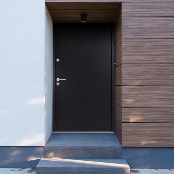 vidaXL Aluminium Front Door Anthracite 110x207.5 cm