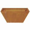 vidaXL Garden Planter 5 pcs Rusty 35 x 35 x 15 cm Weathering Steel
