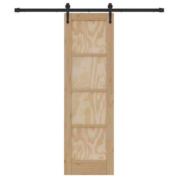 vidaXL Sliding Door ORKDAL Brown 61 x 198.5 cm Solid Pine Wood