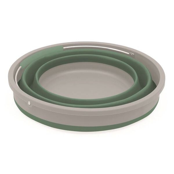 Outwell Collapsible Bucket Round with Lid Shadow Green