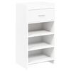 vidaXL Shoe Cabinet with Drawer White 48 x 36 x 92 cm Engineered Wood