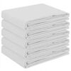 vidaXL Table Cloth 5 pcs Rectangular White 140 x 220 cm Polyester