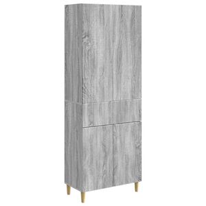 vidaXL Cabinet Set 2 pcs Grey Sonoma Engineered Wood