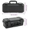 vidaXL Portable Flight Case Black 46.5x21.5x17.5 cm PP