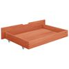 vidaXL Bed Drawers 2 pcs Honey Brown Solid Pine Wood