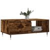 vidaXL Coffee Table Smoked Oak 90x50x36.5 cm Engineered Wood