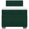 vidaXL Box Spring Bed with Mattress Dark Green 90x200 cm Velvet