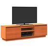 vidaXL TV Cabinet Wax Brown 140x35x40 cm Solid Wood Pine
