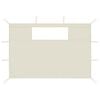 vidaXL Gazebo Sidewalls with Windows 2 pcs Cream