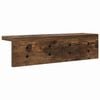 vidaXL Wall-Mounted Coat Rack Smoked Oak 40 x 10.5 x 10.5 cm