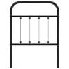 vidaXL Metal Replace Headboard Black 75 cm