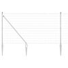 vidaXL Outdoor Euro Fence with Spikes 10 x 1.2 m Galvanised Steel Mesh