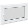 vidaXL Basement Window RISOR 100 x 60 cm PVC and Glass White