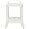 vidaXL Beverage Cart White 69x53x72 cm Plastic