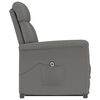 vidaXL Electric Recliner Chair Dark Grey Microfiber Fabric