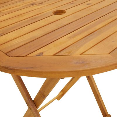 vidaXL Folding Garden Table 70 cm Solid Acacia Wood