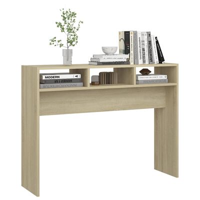 vidaXL Console Table Sonoma Oak 105x30x80 cm Engineered Wood
