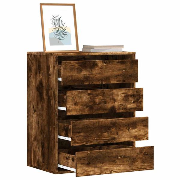 vidaXL Corner Chest of Drawers Old Wood 60x41x76 cm Engineered Wood