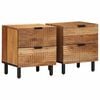 vidaXL Bedside Cabinets 2 pcs 40x33x46 cm Solid Wood Acacia