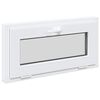 vidaXL Basement Window RISOR 80 x 40 cm PVC and Glass White