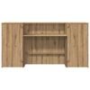 vidaXL Reception Desk Artisan Oak 200x50x103.5 cm Engineered Wood