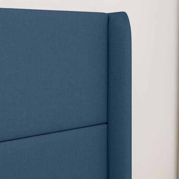 vidaXL Headboard Ear Blue 80 x 16 x 4 cm Fabric