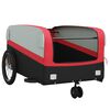 vidaXL Bike Trailer Black and Red 45 kg Iron