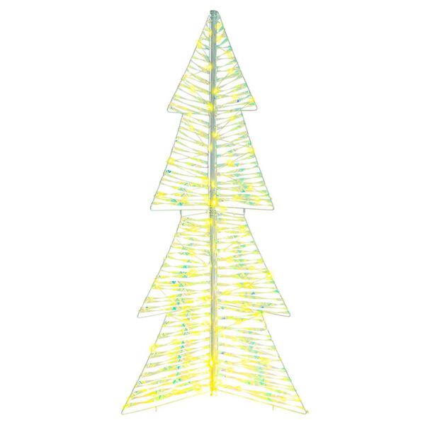 vidaXL Christmas Tree with 160 LEDs Warm White 150 cm PET