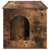 vidaXL Cat House Smoked Oak 85 x 55 x 50 cm Engineered Wood