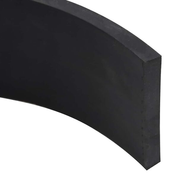 vidaXL Rubber Edge for Snow Plow Black 200x10x1 cm