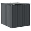 vidaXL Garden Storage Box Black 101.5 x 107 x 100 cm Steel