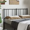 vidaXL Metal Replace Headboard Black 120 cm