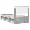 vidaXL Bed Frame Concerte Grey 75 x 190 cm Engineered wood