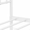 vidaXL Metal Bed Frame without Mattress with Footboard White 120x190cm