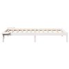 vidaXL Bed Frame White 80 x 200 cm Solid Pine Wood