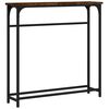 vidaXL Console Table Smoked Oak 75x19,5x75 cm Engineered Wood