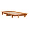 vidaXL Bed Frame without Mattress Wax Brown 100x200 cm Solid Wood Pine