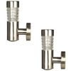 Luxform Solar LED Garden Wall Lights Tacoma 2 pcs Silver 34245