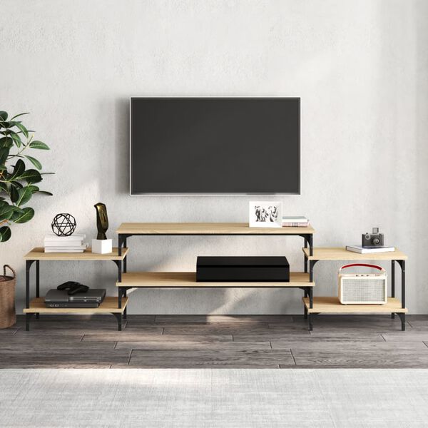vidaXL TV Cabinet Sonoma Oak 197x35x52 cm Engineered Wood