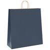 vidaXL Paper Bags 250 pcs with Handles Blue 45x17x48 cm