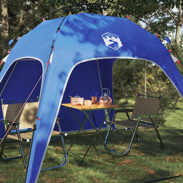 vidaXL Instant Tent Folding Azure Blue 260 x 260 x 197 cm Steel