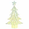 vidaXL Christmas Tree with 120 LEDs Warm white 120 cm PET