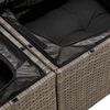 vidaXL Garden Sofa with Cushion 120 x 62 x 69 cm Poly Rattan