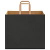 vidaXL Paper Bags 50 pcs with Handles Black 32x22x28 cm