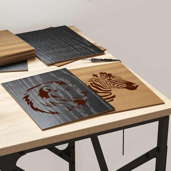 vidaXL Decor Panels 150 pcs Black Oak 21 x 30 x 0.27 cm