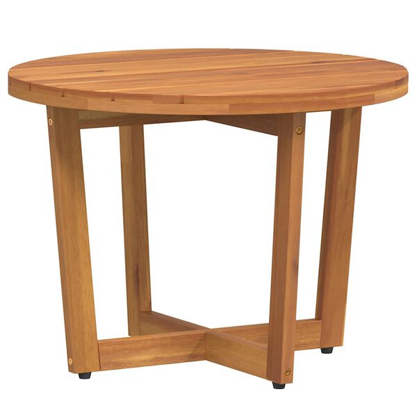 vidaXL Garden Side Table Round Ø55x40 cm Solid Wood Acacia
