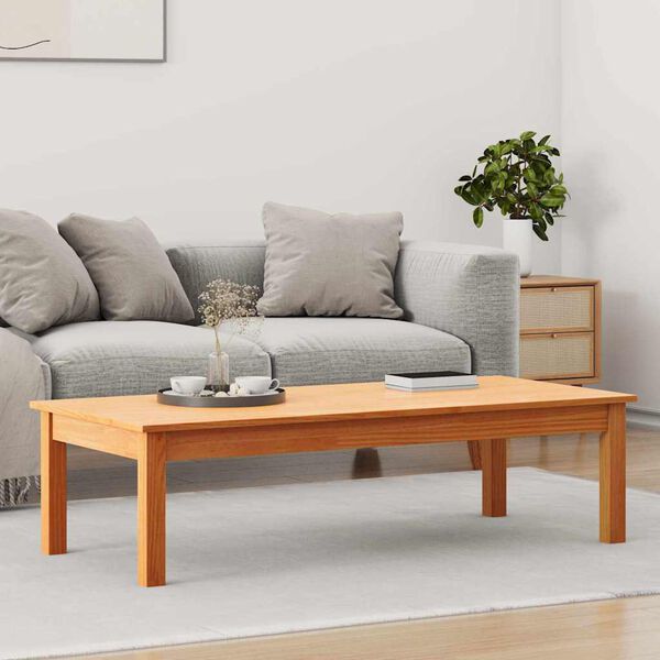 vidaXL Coffee Table Max Brown 110 x 50 x 30 cm Solid Pine Wood
