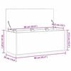 vidaXL Storage Box Artisan Oak 90 x 35 x 35 cm Engineered Wood